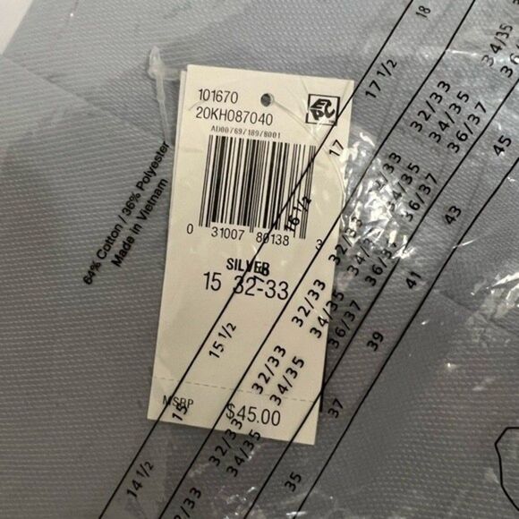 Van Heusen Fitted long sleeve button down Shirt 15 - Picture 5 of 5